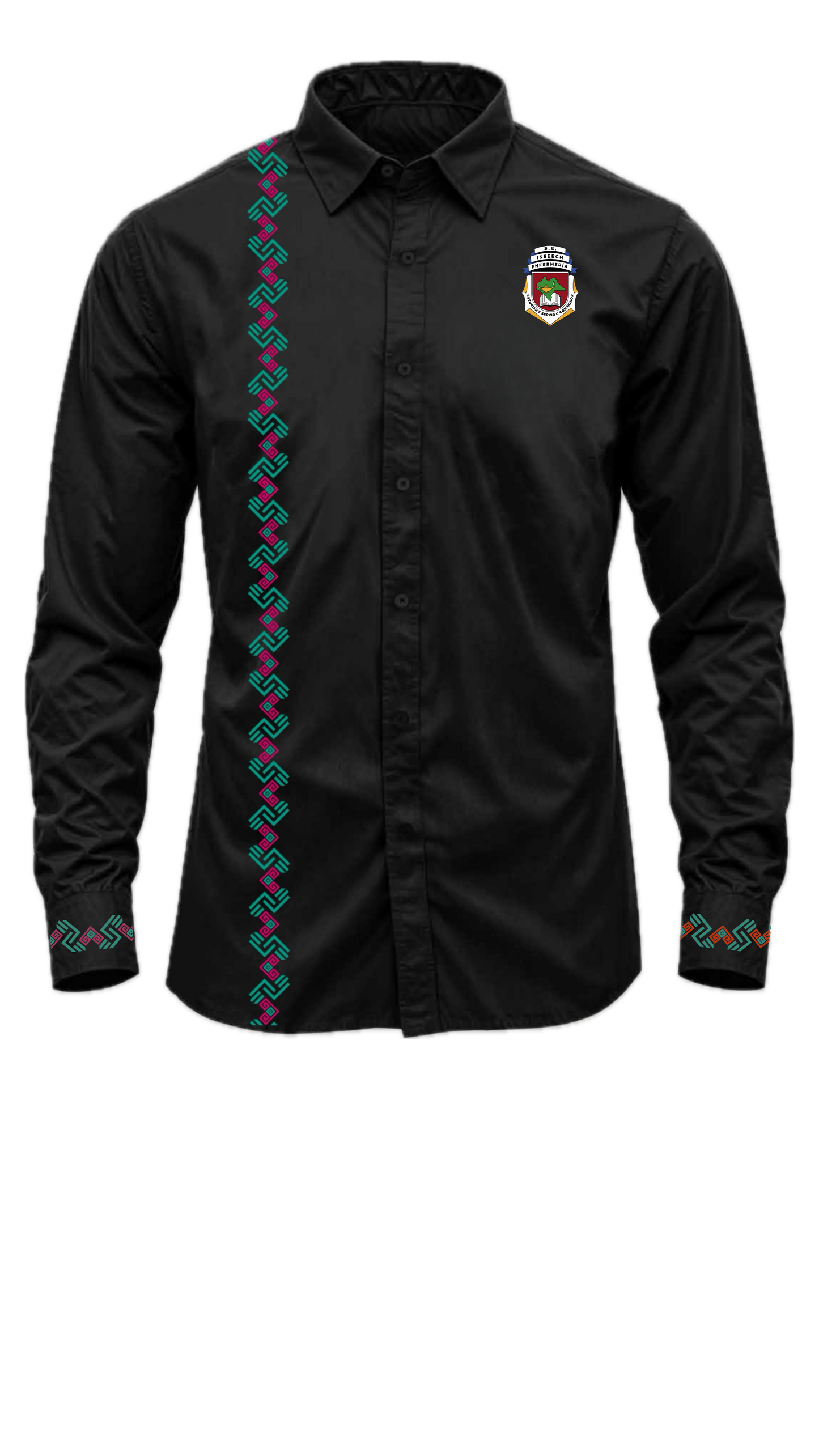 CAMISA CORPORATIVA CON GRECA EN PECHO